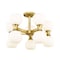 Z-Lite Artemis Semi Flush Mount, 10-Light, 21 In.W x 13.75 In.H, Modern Gold/Matte Opal 494-10SF-MGLD - alternate 3